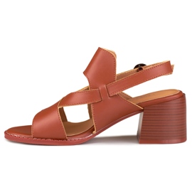 La.Fi Sandalias stiletto piel marrón 7