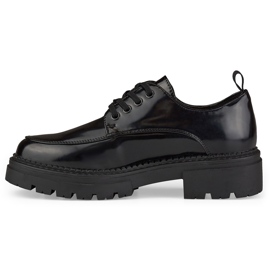 La.Fi Zapatos de cordones lacados en negro 5