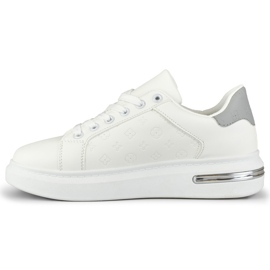 Deportivas blancas con adorno blanco 6