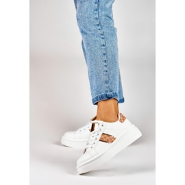 Zapatos deportivos de mujer blancos con estilo. 5