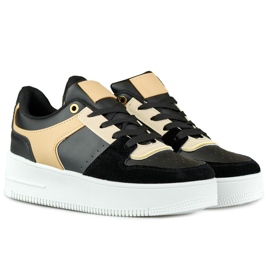 Zapatos deportivos negros de moda para mujer. 6