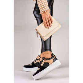 Zapatos deportivos negros de moda para mujer. 2