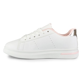 Zapatos deportivos de mujer brillantes. blanco 5