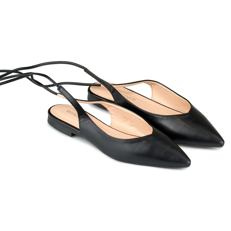 Bailarinas negras atadas negro 2