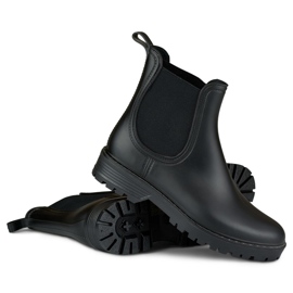 Botas de agua Vanessa clásicas para mujer negro 1
