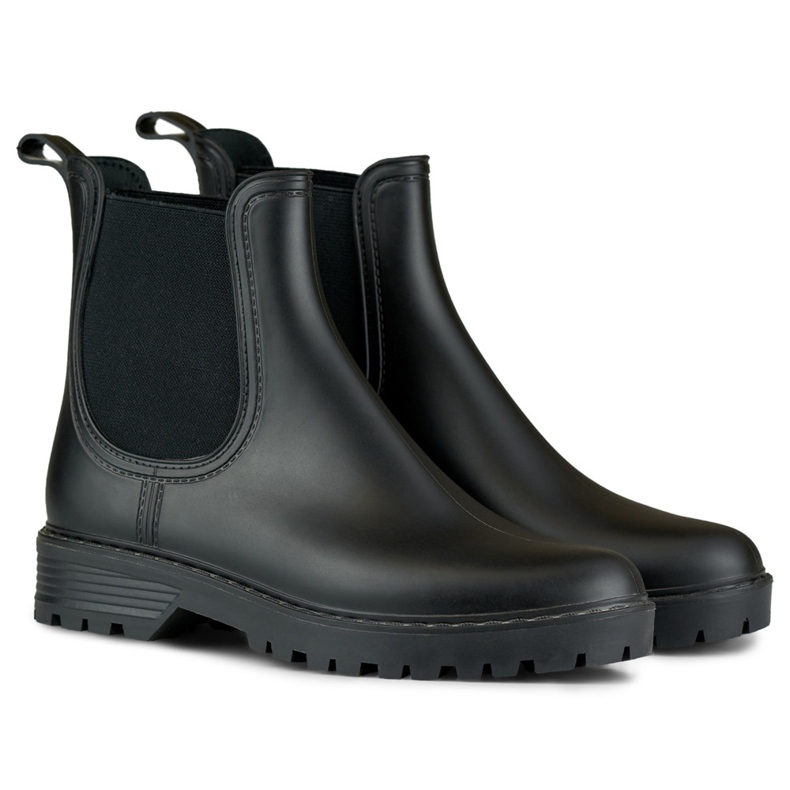 Botas de agua Vanessa clásicas para mujer negro 2