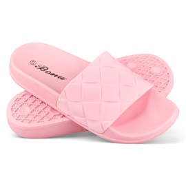 Pantuflas de mujer clásicas rosas rosado 1