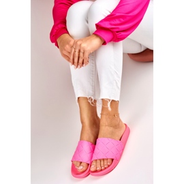 Babuchas clásicas mujer fucsia rosado 4