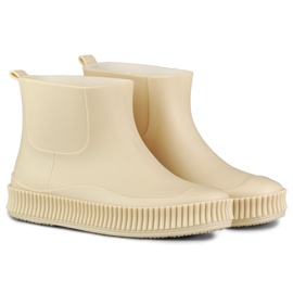 Botas de lluvia de mujer beige mate 2 Botas de lluvia de mujer beige mate 2