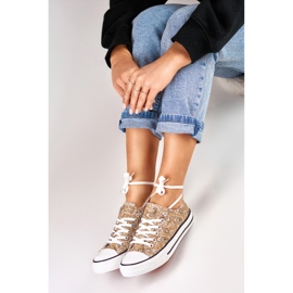 Deportivas bajas Bandana beige 3