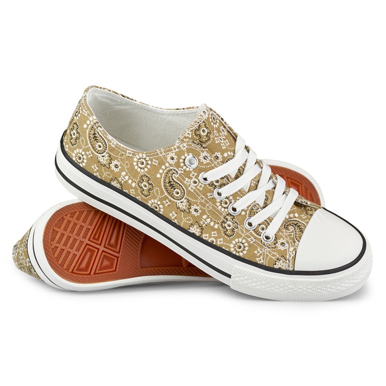 Deportivas bajas Bandana beige 2 Deportivas bajas Bandana beige 2