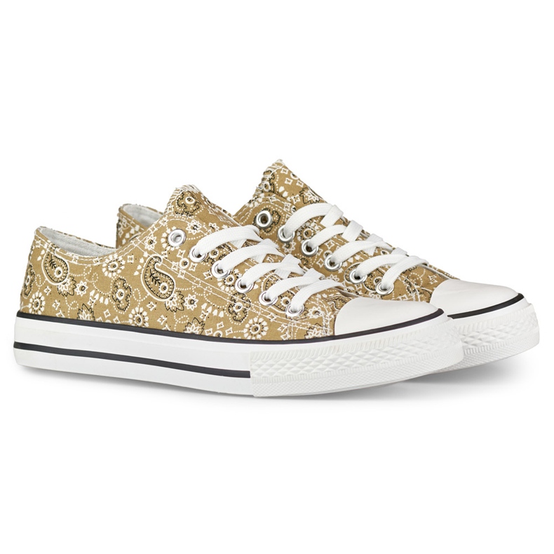 Deportivas bajas Bandana beige 1 Deportivas bajas Bandana beige 1