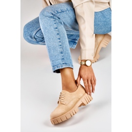 Zapatos plataforma beige 4