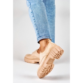 Zapatos plataforma beige 3