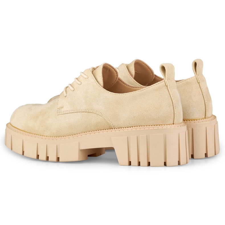 Zapatos plataforma beige 1