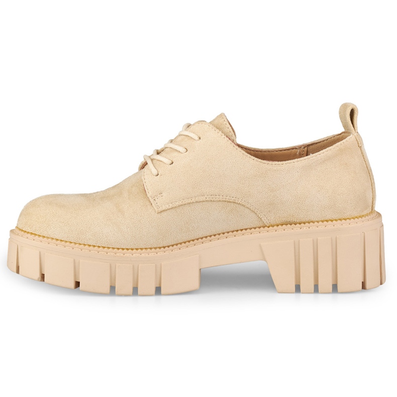 Zapatos plataforma beige 2