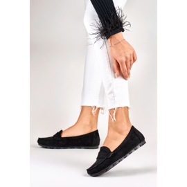 Mocasines negros de mujer cómodos 5