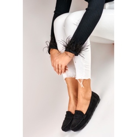 Mocasines negros de mujer cómodos 3