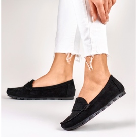 Mocasines negros de mujer cómodos 6