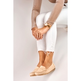 Cómodos mocasines mujer beige 1 Cómodos mocasines mujer beige 1