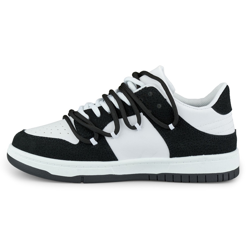 Zapatos deportivos de mujer en blanco y negro. multicolor 2