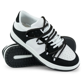 Zapatos deportivos de mujer en blanco y negro. multicolor 1