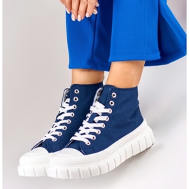 Deportivas de mujer azul marino por encima del tobillo 6