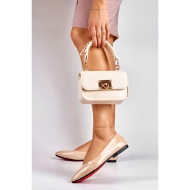 Bailarinas mujer lacadas beige 2