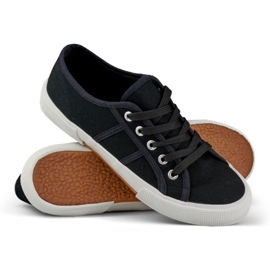 Deportivas bajas negras negro 2