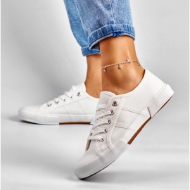 Deportivas bajas blancas blanco 6