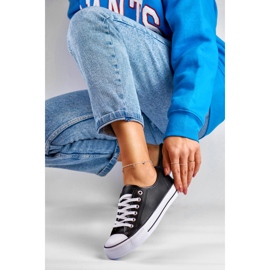 Deportivas negras de ecopiel para mujer negro 1