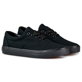 Zapatillas clásicas de mujer con suela negra. negro 5