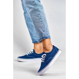 Deportivas clásicas de mujer azul marino 3