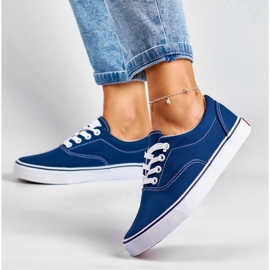 Deportivas clásicas de mujer azul marino 6
