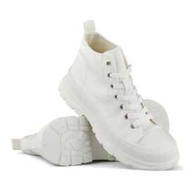 Zapatillas blancas arriba del tobillo blanco 1 Zapatillas blancas arriba del tobillo blanco 1