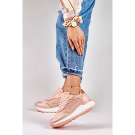 Deportivas rosa brillo mujer rosado 2