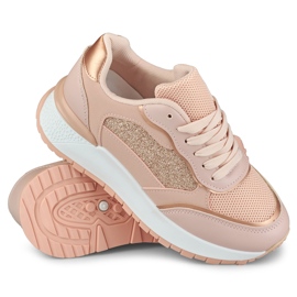 Deportivas rosa brillo mujer rosado 1