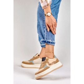 Deportivas de mujer Lara beige 3