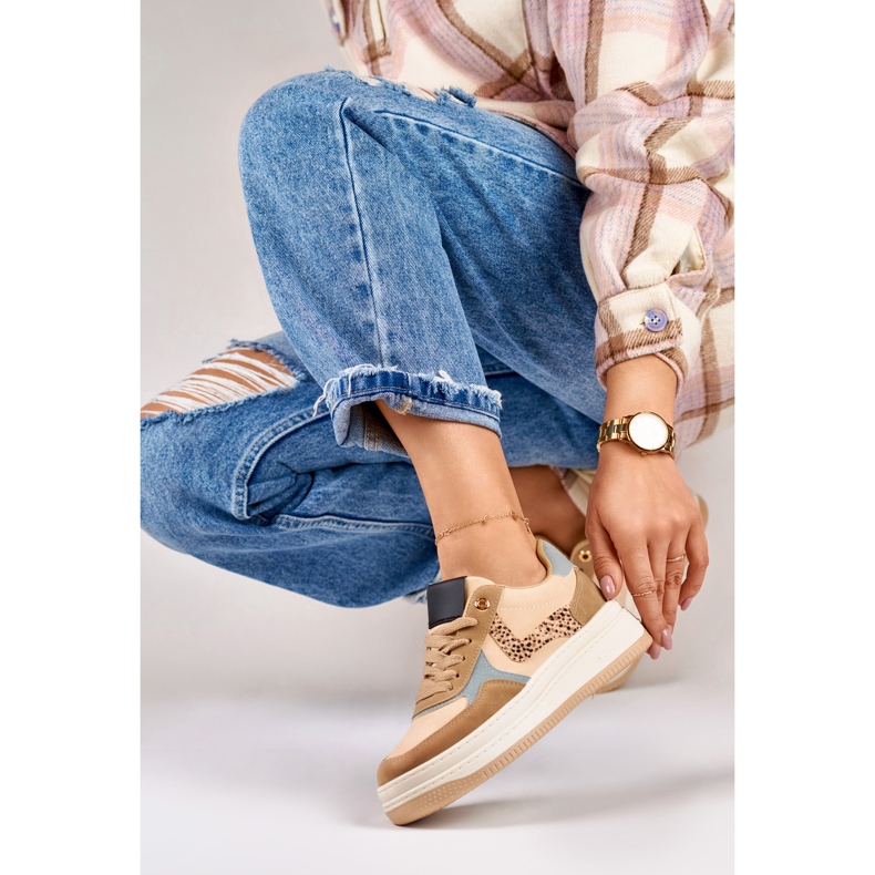 Deportivas de mujer Lara beige 1