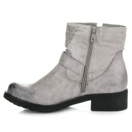 Kylie Botas de rock gris 3
