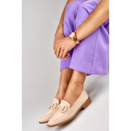 Zapatos mujer ante beige 3