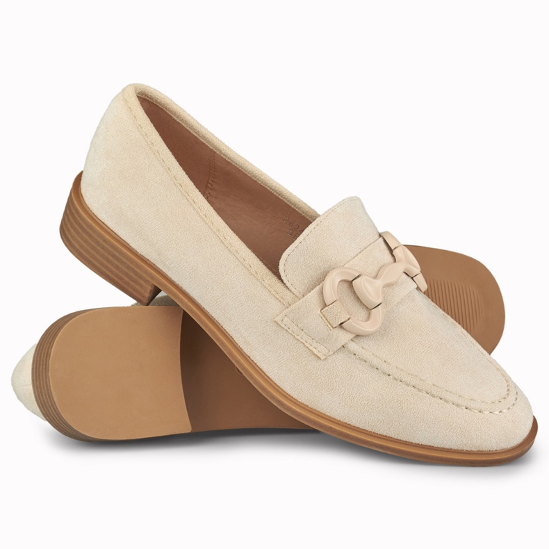 Zapatos mujer ante beige 1