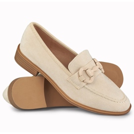 Zapatos mujer ante beige 6