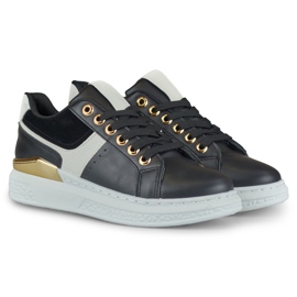 Zapatillas de mujer en blanco y negro en la plataforma Eliza. 2