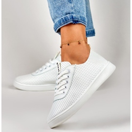 Deportivas de mujer Bellis blancas caladas blanco 6