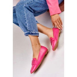 Zapatos de mujer fucsia fabricados en ecopiel rosado 5