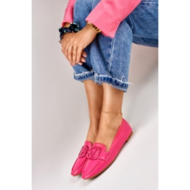 Zapatos de mujer fucsia fabricados en ecopiel rosado 4