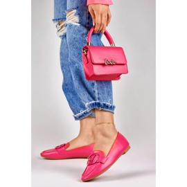 Zapatos de mujer fucsia fabricados en ecopiel rosado 1