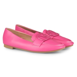 Zapatos de mujer fucsia fabricados en ecopiel rosado 2