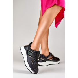Deportivas casual mujer negras negro 4